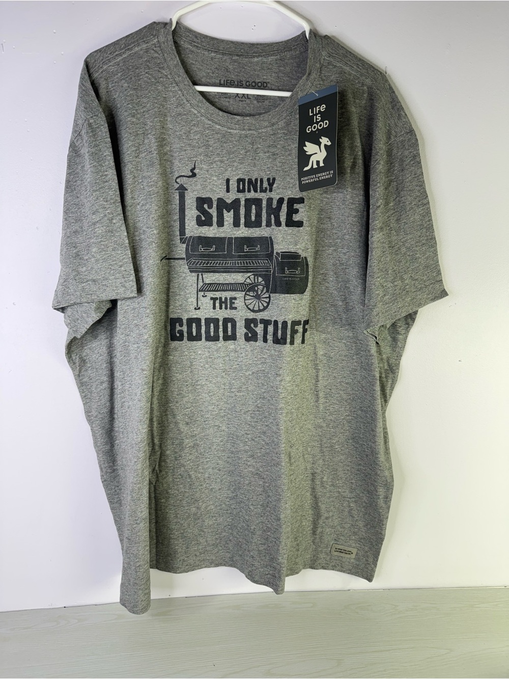 Life Is Good Men's XXL I Only Smoke the Good Stuff Short Sleeve Tee